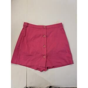 Cache Hot Pink Y2K Skort Button Up Size 2